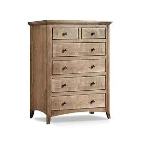 Provence 6-Drawer Solid Maple Chest